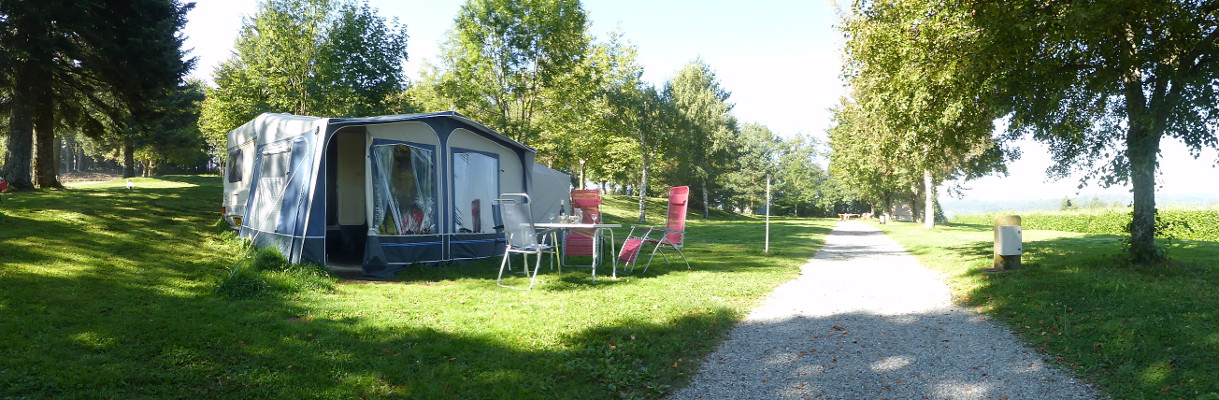 rent a caravan on a small family camp-site
